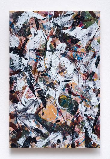 Pierre Fouché. Gerard se Loodglasvenster. 2017. Encaustic on wood laminate. 61 x 40.5cm. 