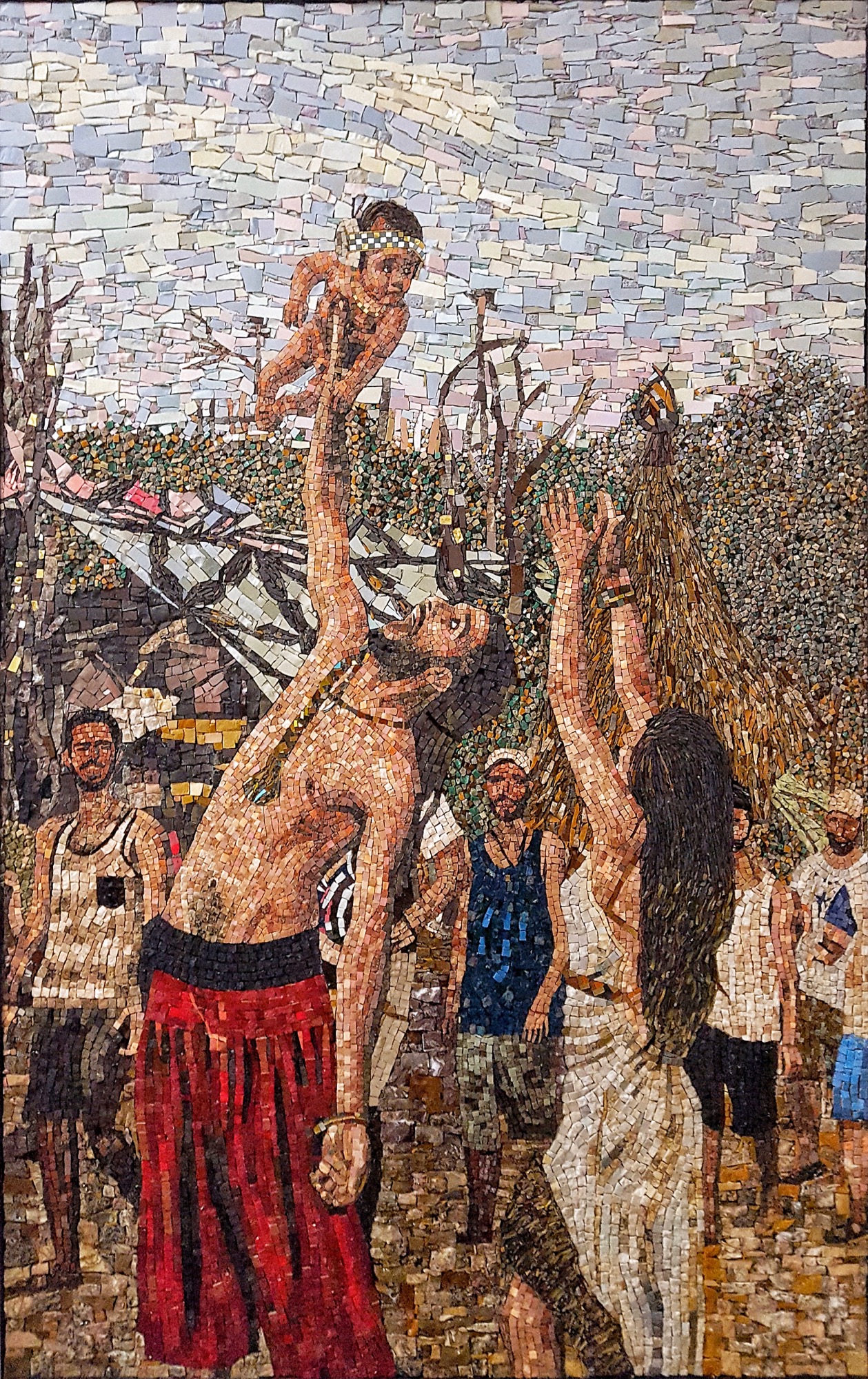 Pierre Fouche. Cain, soon after the fall. 2019. Mosaic.